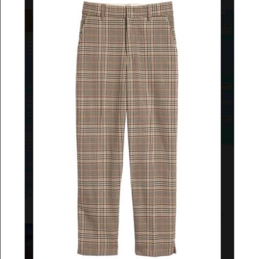 H&M Checkered Plaid Pants US 8